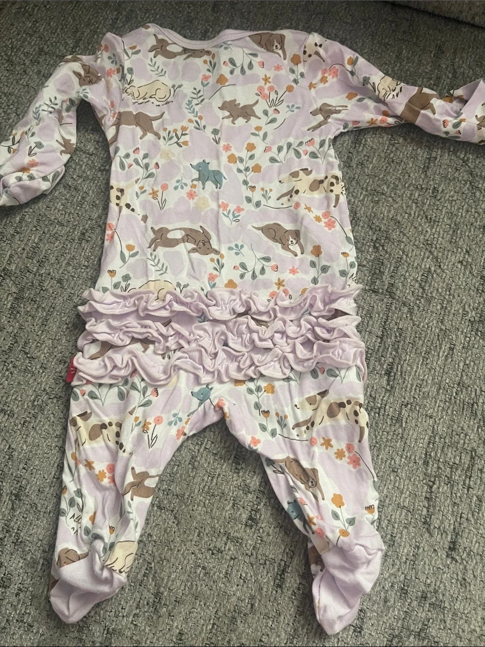 Magnetic Me Lavender Footed Animal & Floral Print